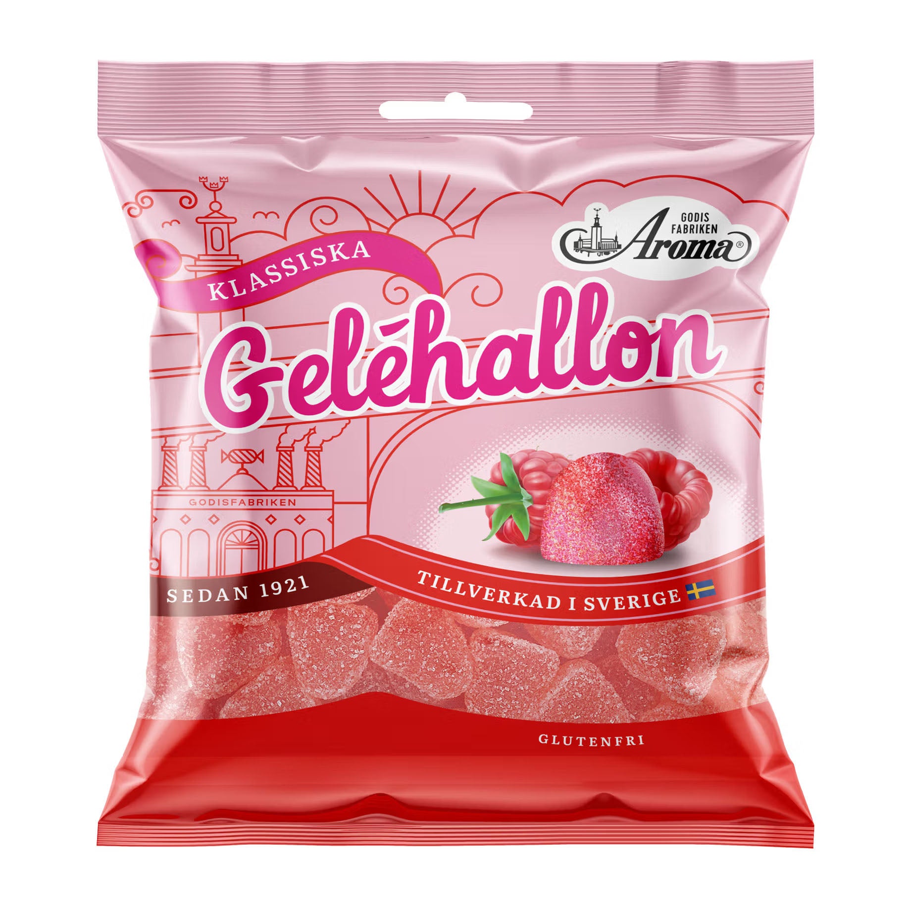 Aroma Jelly Raspberrys Candy 80g