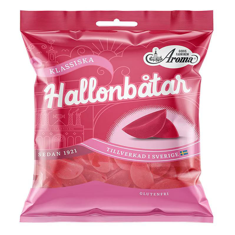 Aroma Raspberry Boats Candy 80g